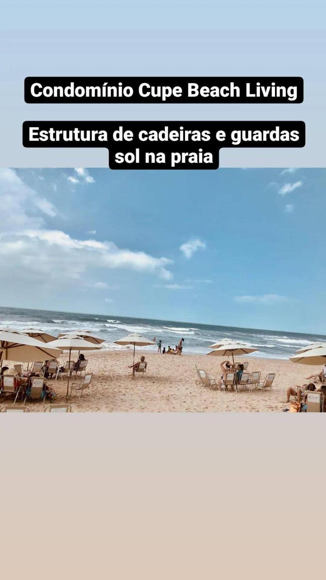 Luxuoso Flat 3 Quartos, Terreo, No Cupe Beach Living - Beira Mar De Pôrto das Galinhas 외부 사진