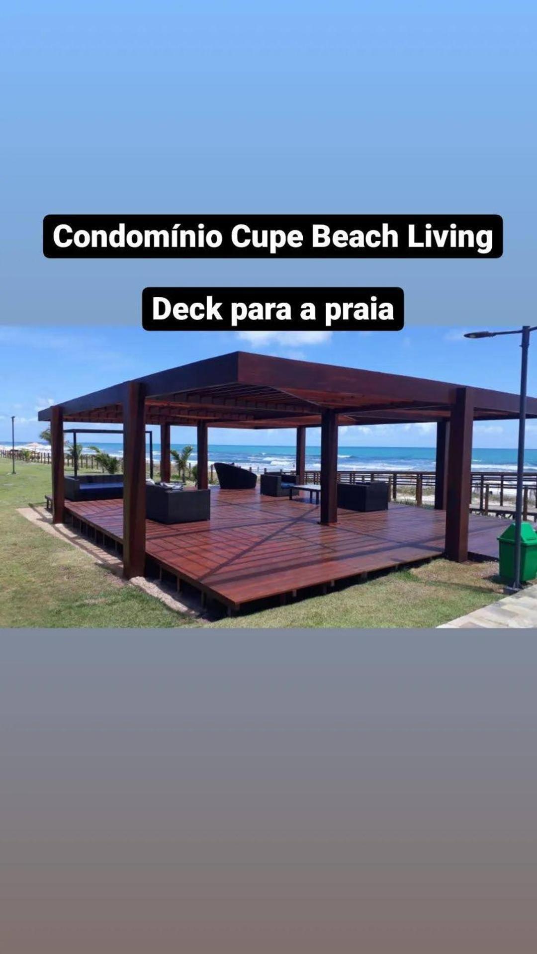 Luxuoso Flat 3 Quartos, Terreo, No Cupe Beach Living - Beira Mar De Pôrto das Galinhas 외부 사진
