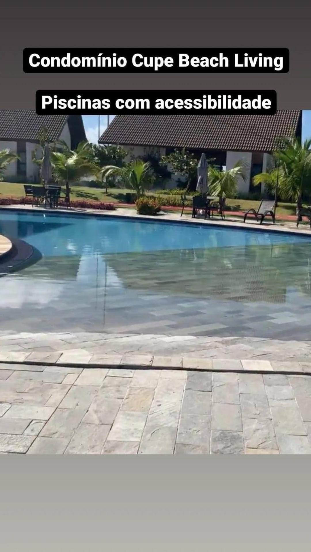 Luxuoso Flat 3 Quartos, Terreo, No Cupe Beach Living - Beira Mar De Pôrto das Galinhas 외부 사진